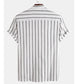 Striped Linen Men's Shirt...