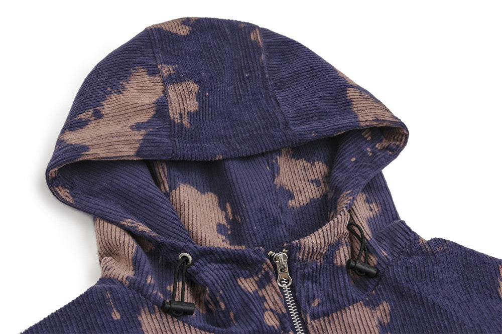 Loose Casual Tie-dye Hooded Jacket Men...