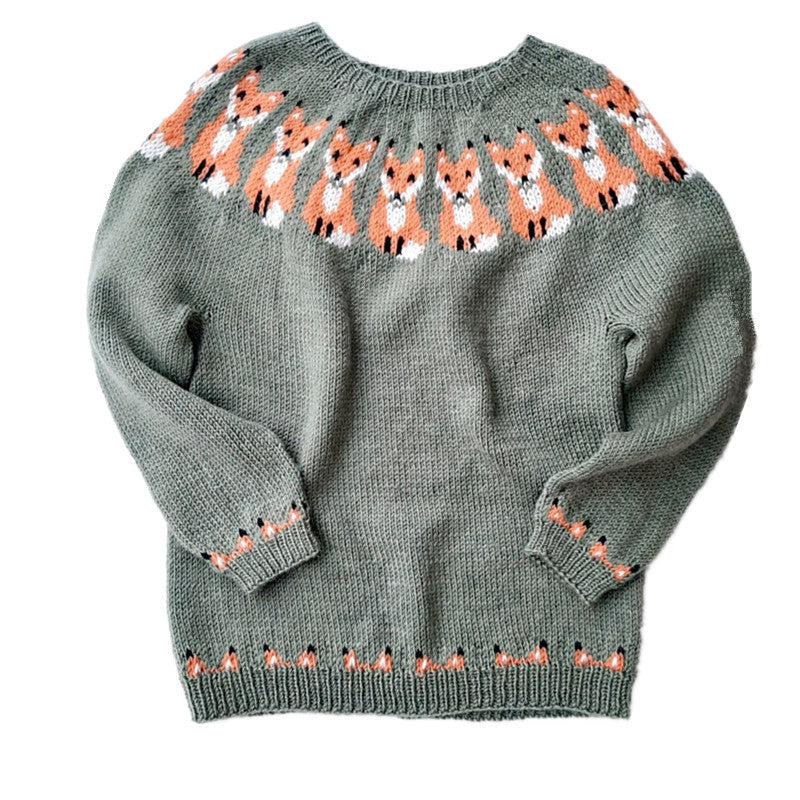 Pattern Pullover Sweater...