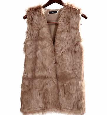 Faux Fox Women Vest...