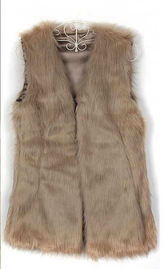 Faux Fox Women Vest...