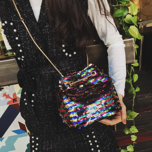 The Best-selling Color Beaded Sequined Shoulder Bag