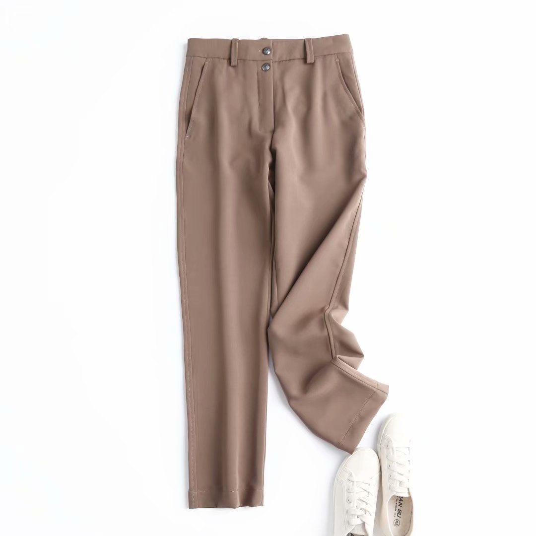 Women s Two Button Straight Cut Casual Trousers...