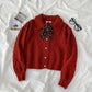 Loose All-Match Lapel Ladies Sweater Jacket