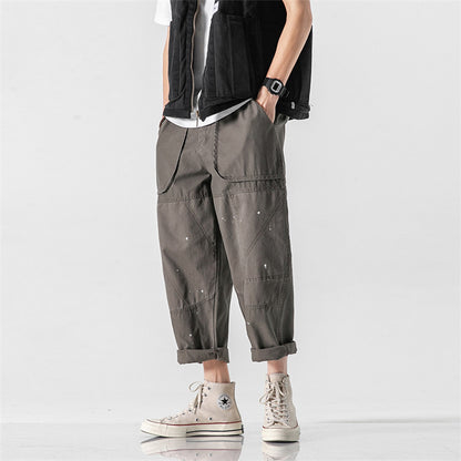 Old Loose Stitching Men's Casual Pants