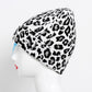 Fashion winter leopard print woolen knit hat pullover