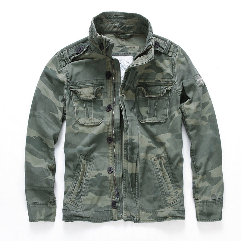 Denim Slim Cut Camo Jacket...