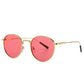 Metal round sunglasses modern retro Europe and America