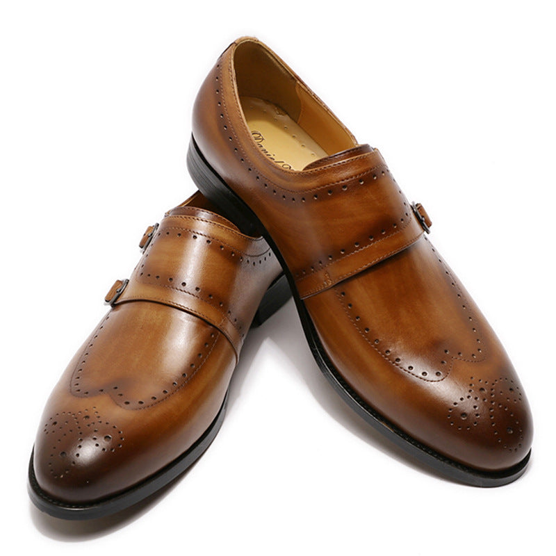 Alfa Men's Leather Double Buckle Loafers...