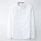 Four Seasons Oxford Pure Color Long Sleeve Casual Men's Shirt