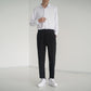 Men's Loose Straight Cut Nine-Quarter Pants...