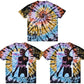 TRAVIS SCOTT personality tie-dye abstract portrait print men and women loose short-sleeved T-shirt