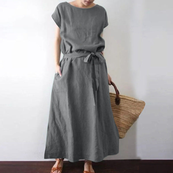 Bohemian Linen Long Dress...