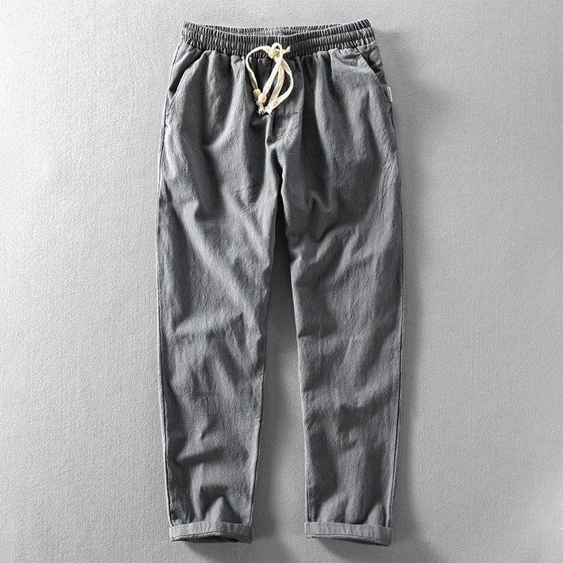 Men's Loose Linen...