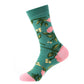 Flower Child Mid-Calf Cotton Socks...