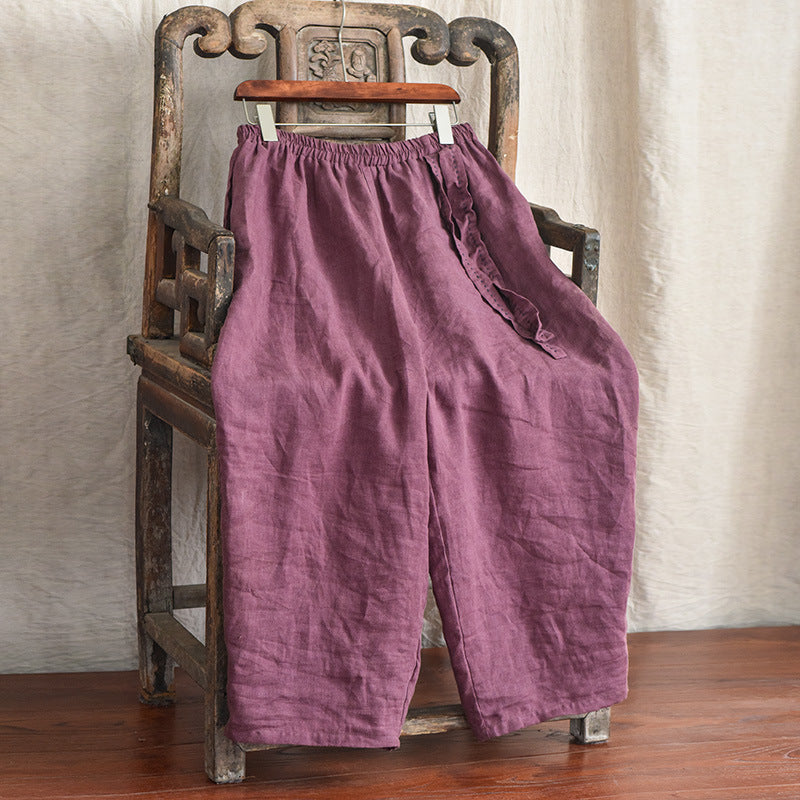 Casual Loose Cut Linen Pants...