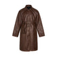 Leather Mid-Length Coat M and W...