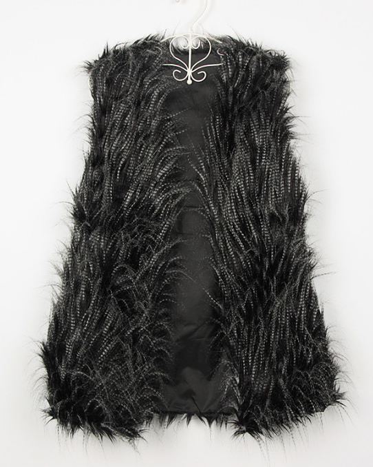 Faux Fox Women Vest...