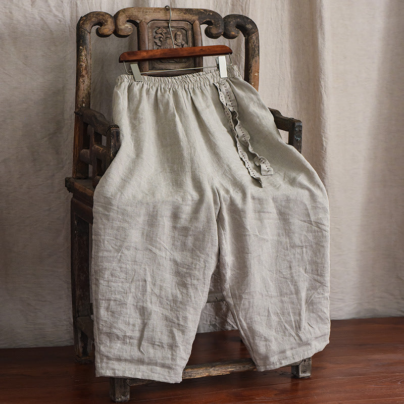 Casual Loose Cut Linen Pants...