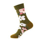 Flower Child Mid-Calf Cotton Socks...