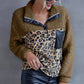 Leopard Print Lamb Wool Sweater...