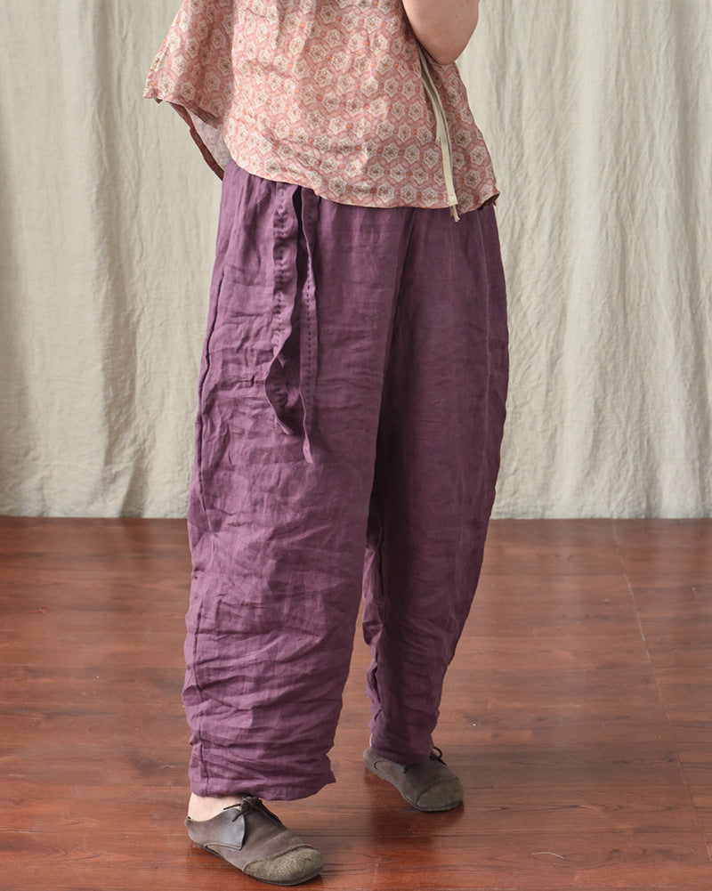 Casual Loose Cut Linen Pants...