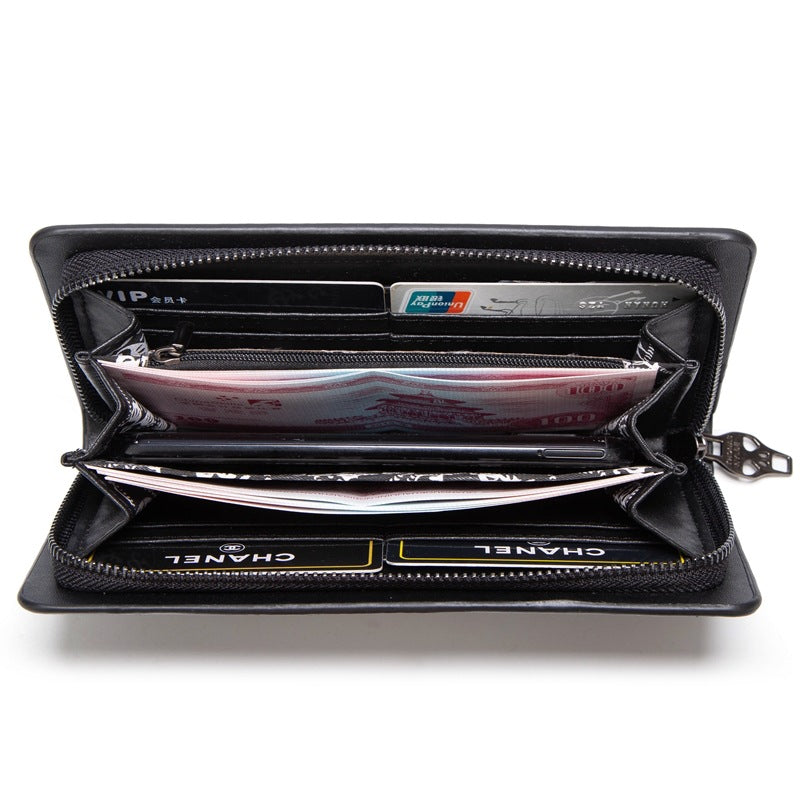 Women's zipper clutch bag