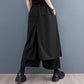 Ladies Wide Leg Dark Casual Pants Loose Plus Size