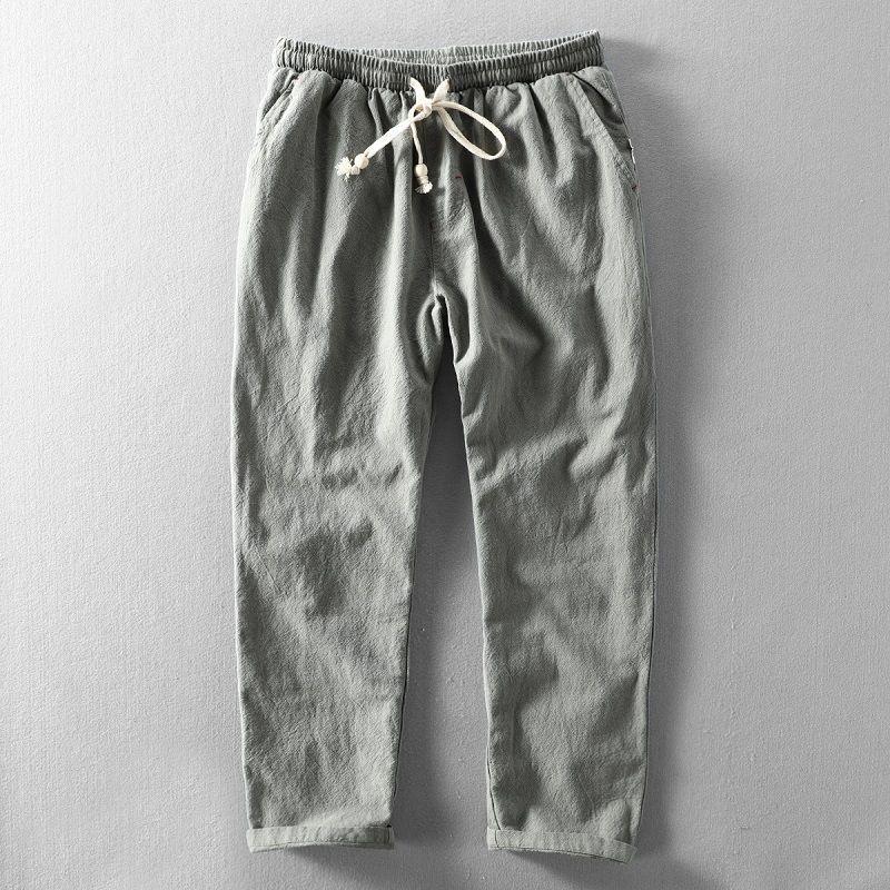 Men's Loose Linen...