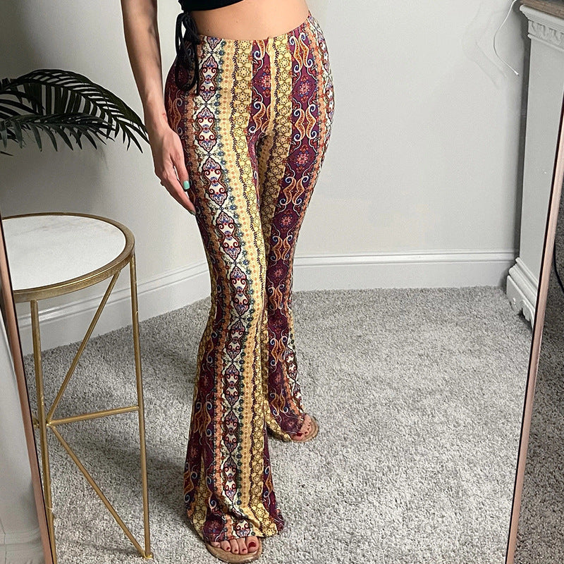 Women's Printed Slightly Flared Leggings