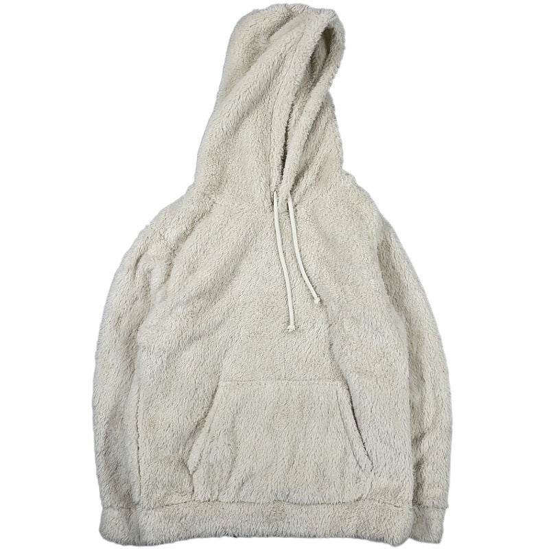 Plush Hooded Pullover Warm Men And Women...