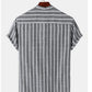 Striped Linen Men's Shirt...