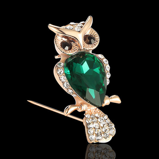 The Diamond-Studded Owl Brooch...