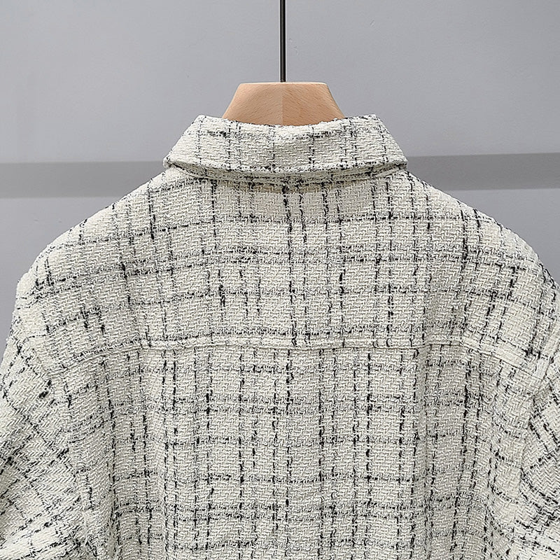 NewUrban Plaid Tweed Long Sleeved...