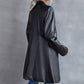 Leather Loog Blazer Top...