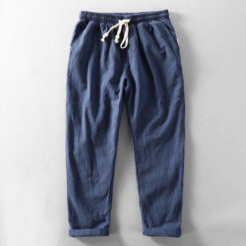 Men's Loose Linen...