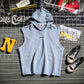 T-shirt Men's Punk Waistcoat Casual Sports Loose Hooded Vest