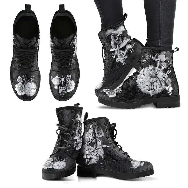 Low Tube Round Head Print Wear Resistant Boots