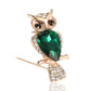 The Diamond-Studded Owl Brooch...