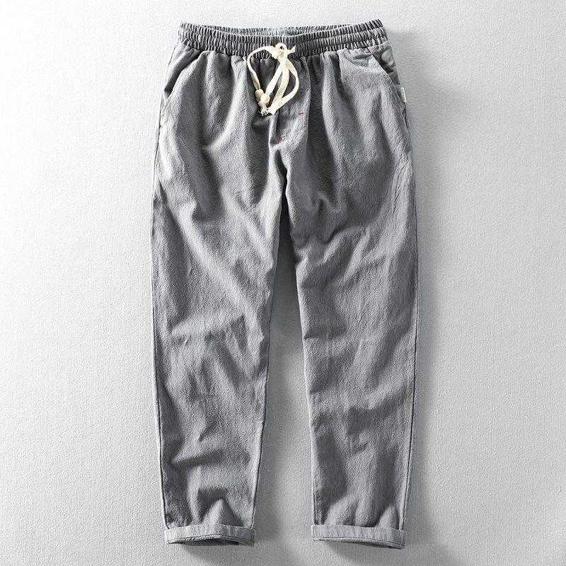 Men's Loose Linen...