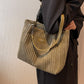 Women's Fashion Casual Large Capacity Corduroy Shoulder Bag