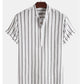 Striped Linen Men's Shirt...