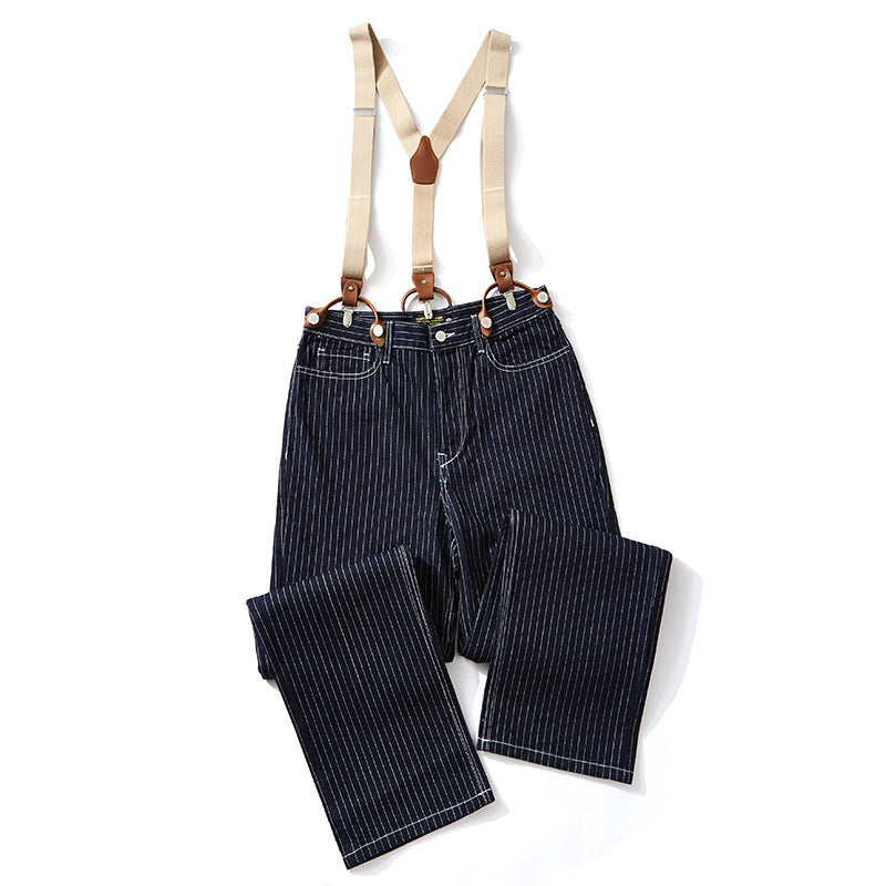 Wide-Leg Railroad Suspenders / Overalls...