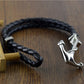 Anchor Bracelet Woven Leather Rope...