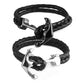 Anchor Bracelet Woven Leather Rope...