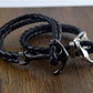 Anchor Bracelet Woven Leather Rope...